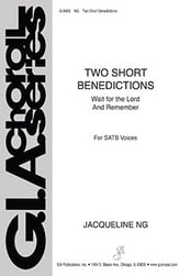 Two Short Benedictions SATB/SAB choral sheet music cover